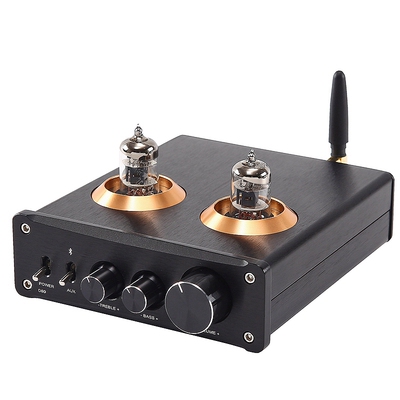 极速憧憬D80  TPA3221发烧数字2.1功放蓝牙5.0 电子管6J1前级前置