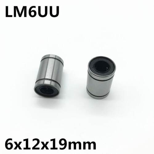 极速10pcs LM6UU ball bearing inner diameter 6x12x19mm guide