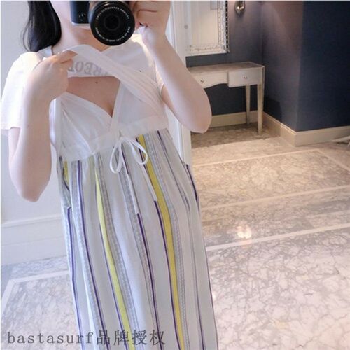 极速2021 summer new Korean maternity print mosaic contrast s