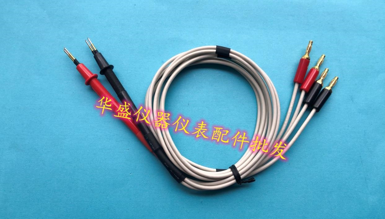 夹四线低制。电欧姆针池微四测试测试笔电阻L四线制万用表表笔