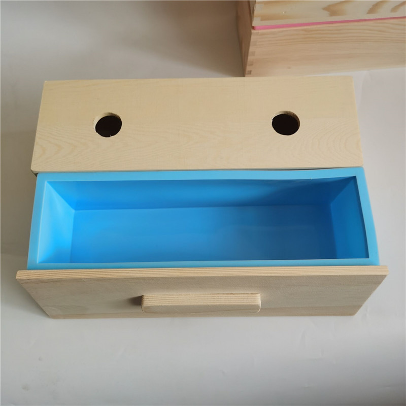 手工皂模具吐司模长方形硅胶模木盒加木盖三合一1200g易脱模供应