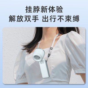 手持风扇折d叠静音户外迷你大风力超长续航挂脖桌面降温神器充电
