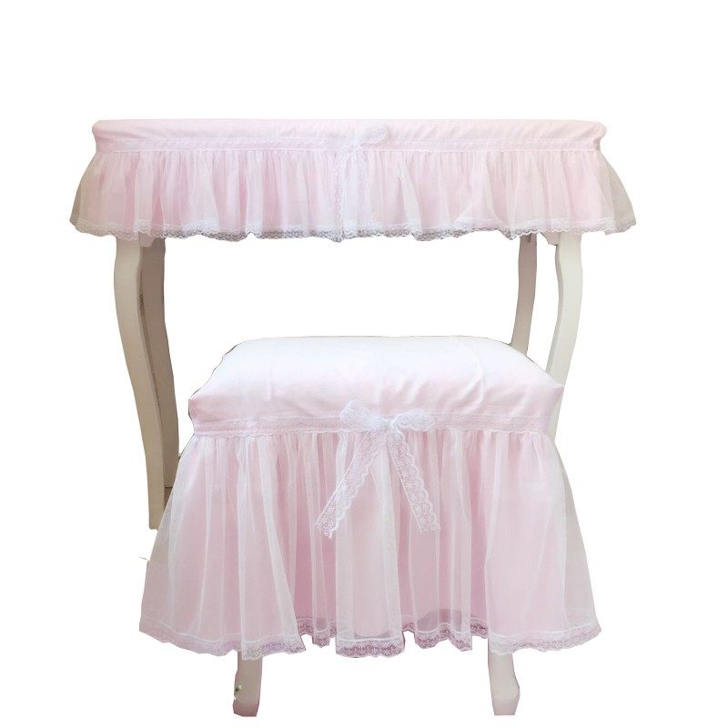 超美蕾丝粉色少女心梳妆台u盖布电脑书桌布美甲桌罩琴凳梳妆凳椅,居家布艺,桌布,淘宝优惠券,粉丝福利购,淘宝优惠卷