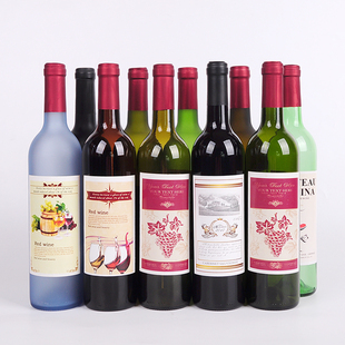 葡萄酒瓶塞红酒瓶空瓶自酿酒x家用葡萄酒瓶装饰高档空酒瓶仿真摆