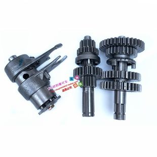 110 125发动k机摩托三轮车沙滩车主副轴档位齿轮3+1倒档变速鼓拨