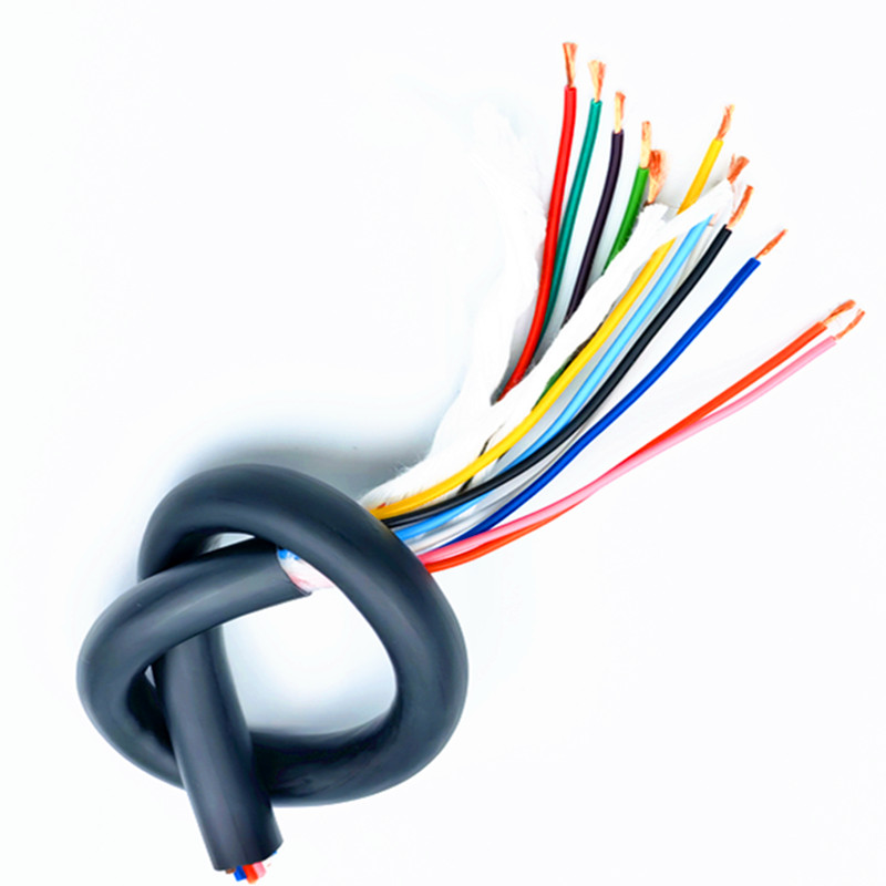 国标纯铜b ZR-RVV5芯6芯7芯*0.2 0.3 0.5 0.75 1.0 护套线 信号线