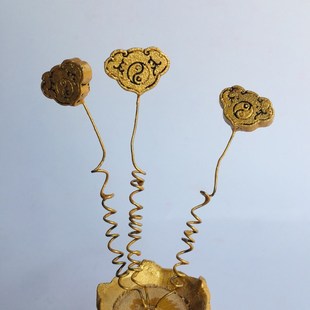 道家用品法e器 道冠道巾马尾帽六角帽 正一道士帽 木质莲花冠樟木