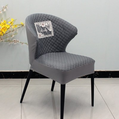 弧形餐椅子套罩2024新款u座椅套罩凳子罩异形椅背保护套高级感全