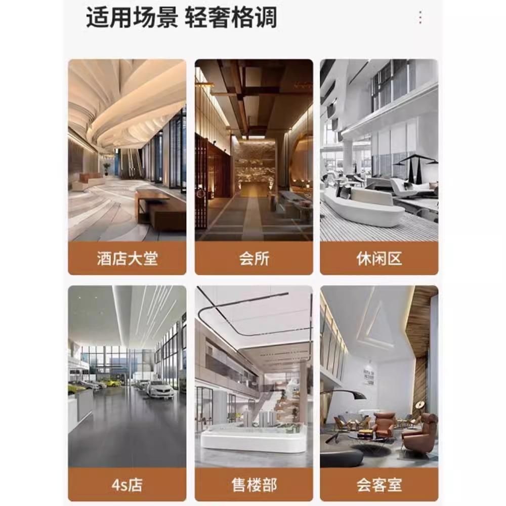 三人位沙发卡座咖啡厅接待室双人女装服装店休息区沙发网红款黑色