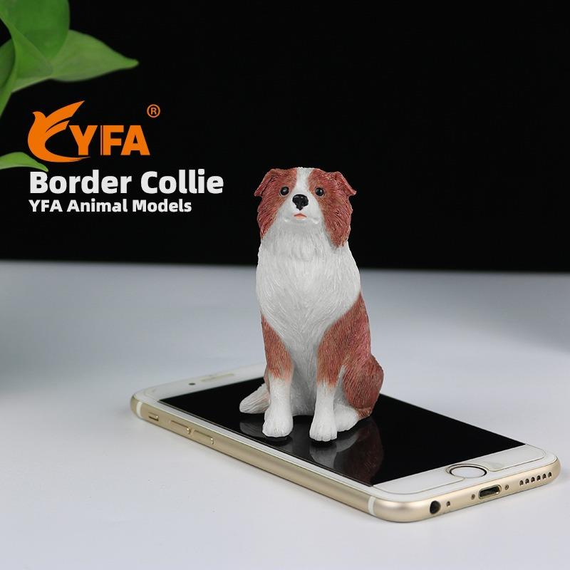 直销迷你小边牧车载摆件边境牧羊犬狗模型