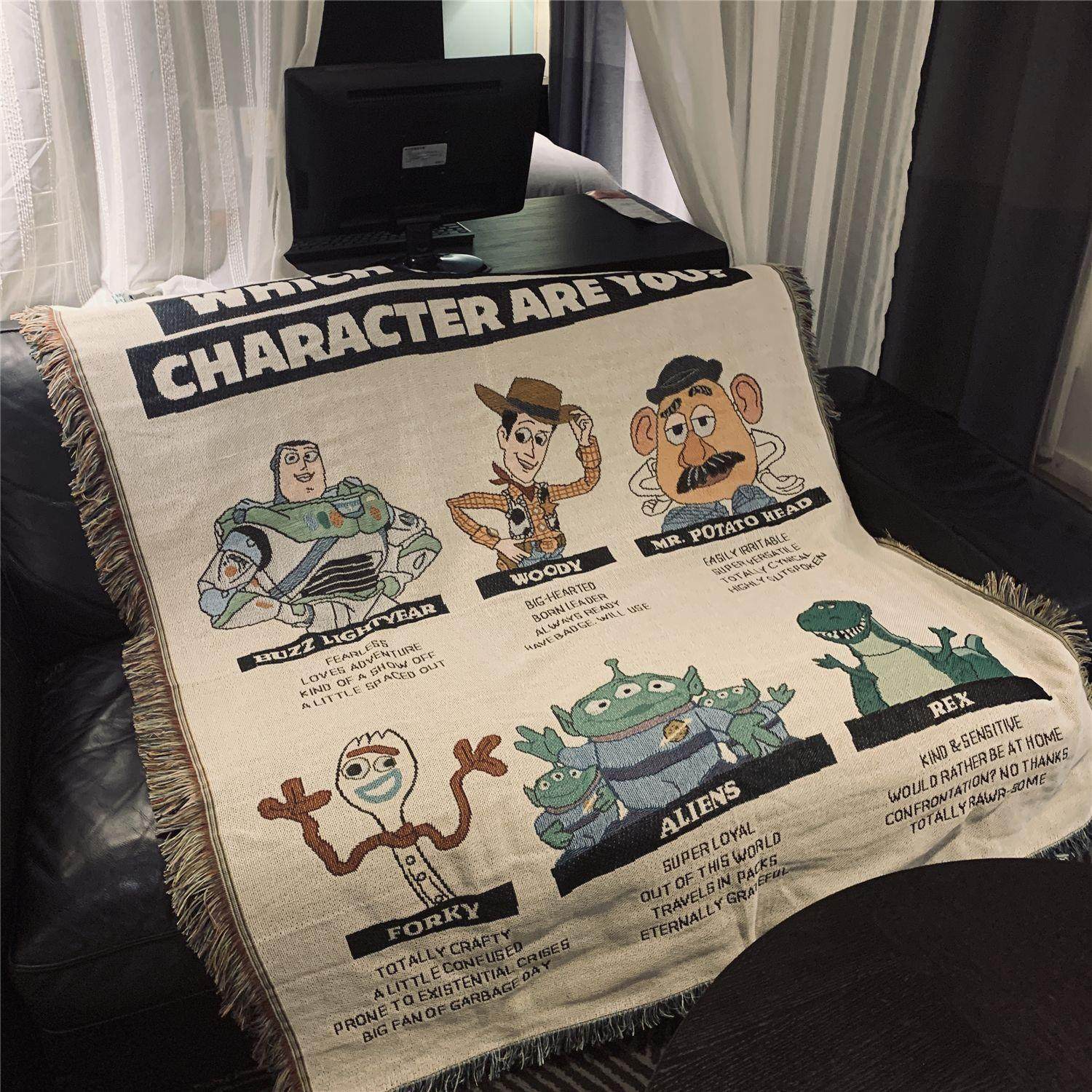 速卖通反斗奇兵挂布玩具总动员toystory挂毯blanket毛毯