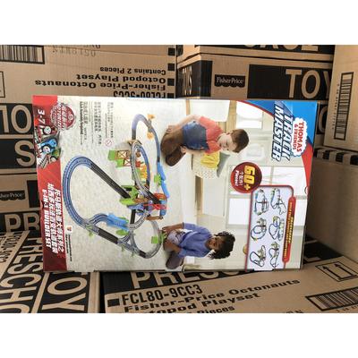 正品托马斯轨道大师系列之培西多玩法百变套装电动小火车hhn26