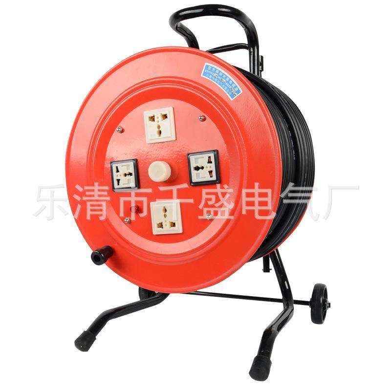 手提式移动电缆盘可移动式绕线盘3*2.5/100M电缆盘线滚筒移动电源,电子/电工,卷线盘,淘宝优惠券,粉丝福利购,淘宝优惠卷