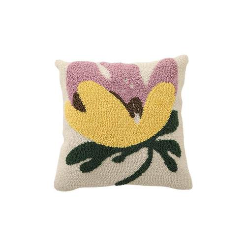 高定密实圈绒靠垫美式复古彩色高低圈沙发抱枕套家居客厅床头靠枕