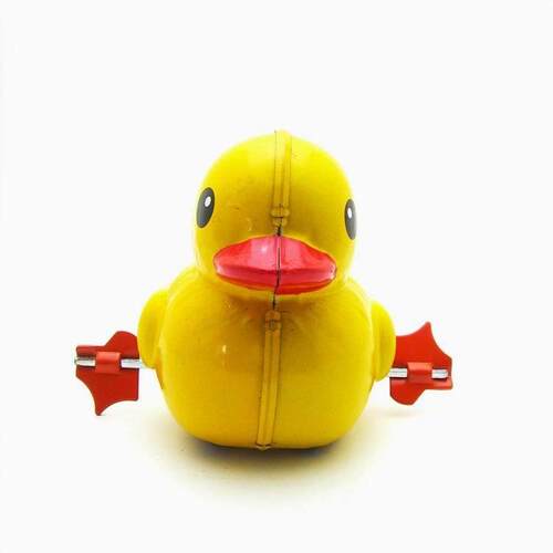 MS520小黄鸭铁皮鸭子复古怀旧主题餐厅酒吧个性摆件卖品