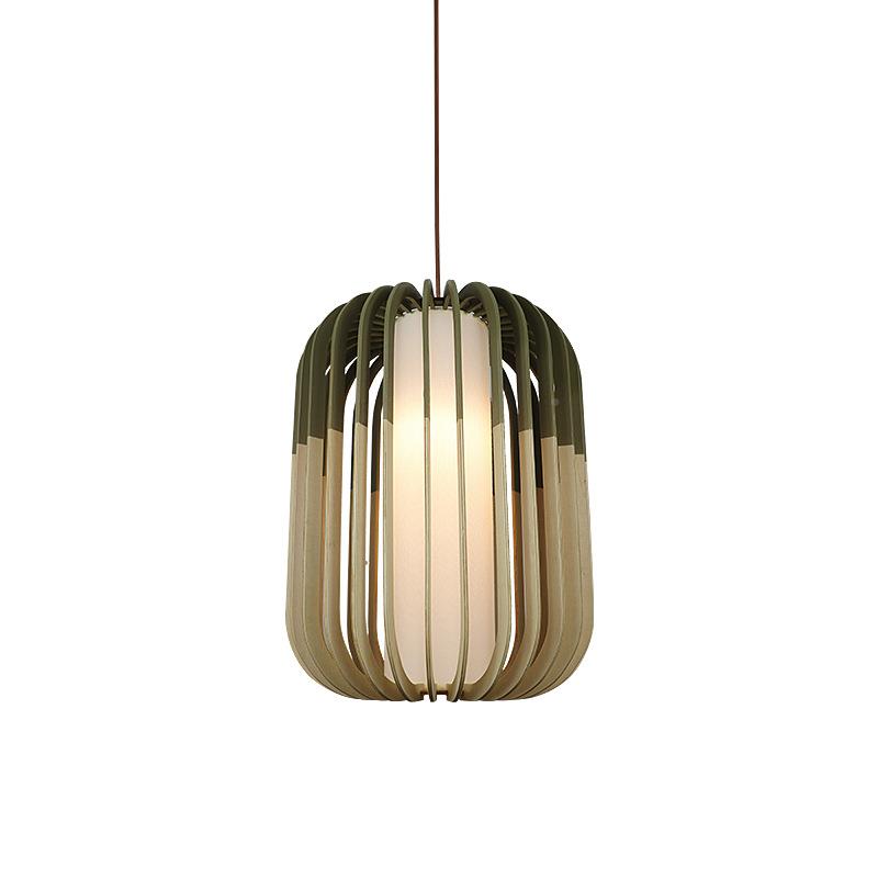 店北欧原木吊灯现代约创意实木餐厅灯日式酒民咖啡简厅装宿饰灯