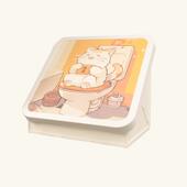 浴室壁画收纳柜洗澡放衣服免打孔防水挂画箱卫生间折叠置物架