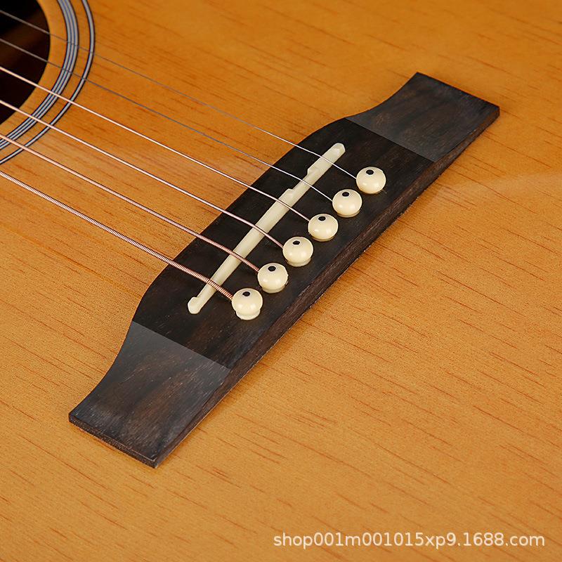 Guitar吉他41寸云杉桃花芯圆角40寸吉他新手入门亮光抛光练