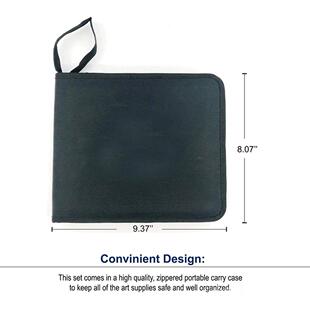 新款拉链布袋套装素描铅笔美术绘画工程图纸设计绘画铅笔40件套装