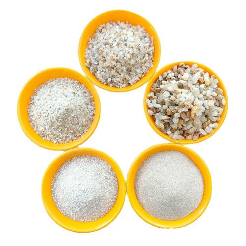 石英砂水处理石英砂滤料冶金铸造石英粉喷砂除锈草坪填充厂家