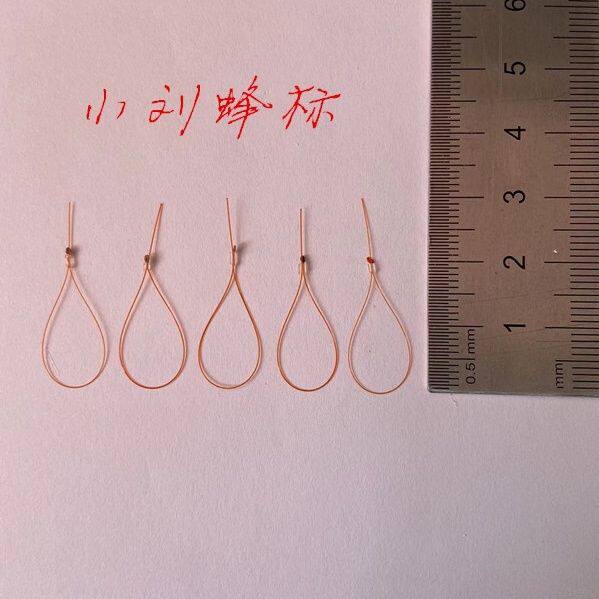 金环黑尾红娘蜂标活扣胡蜂标金环标黑盾黄脚标卡扣拉环马蜂活扣