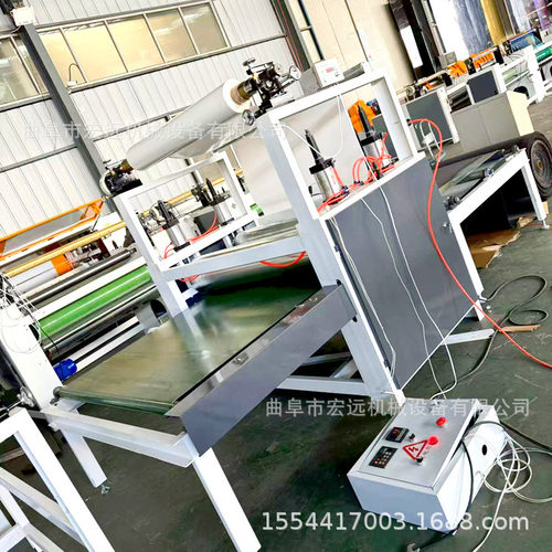 数控上板木饰面透明PET膜贴面机自动断膜设计源头厂