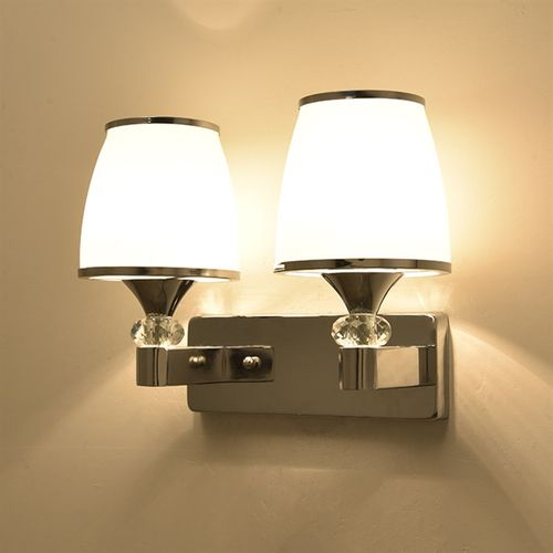 壁灯温馨卧室床头灯创意客厅书房银色简约阳台过道楼梯墙壁灯