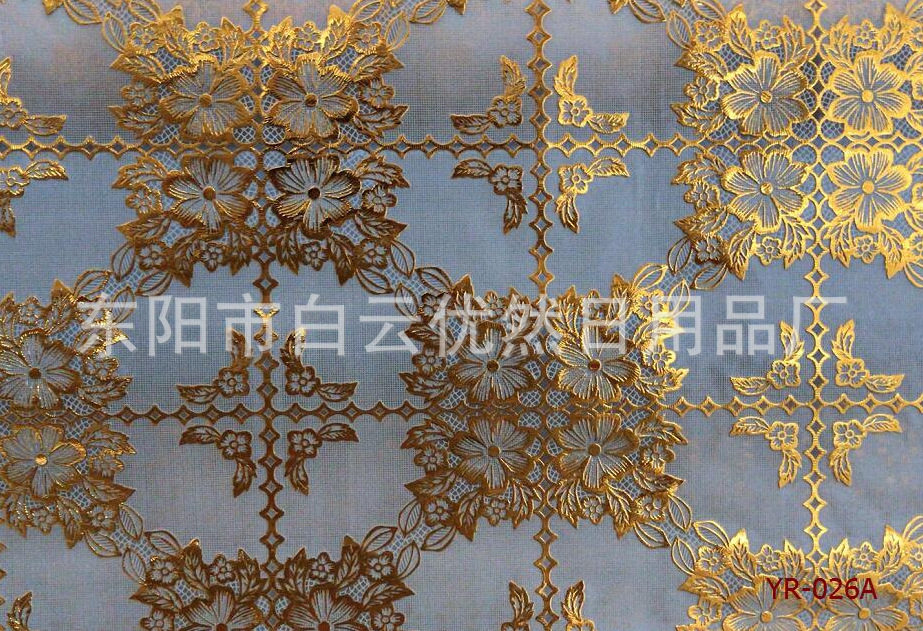 1.37*20米/卷家用环保烫金PVC桌布 防水防油防滑易清洗 厂家直销