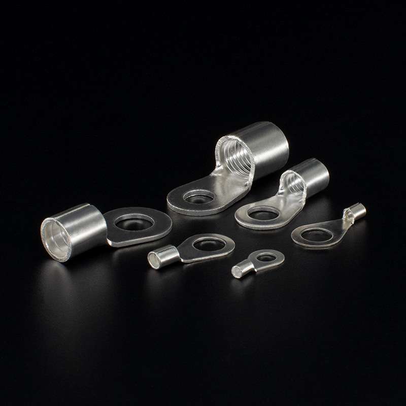 CJH黄/紫铜OT2.5-8圆形裸端子冷压镀银接线端子铜鼻子端头接头