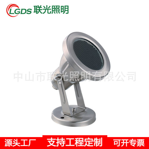 LED水底灯IP68防水304不锈钢水池灯1W6W3W七彩RGB 12V24V水下射灯