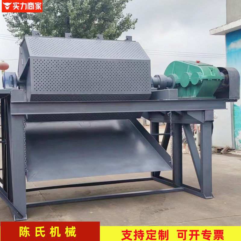 石头磨边倒角滚筒抛光机铁栓钢筋去油除锈机毛竹滚筒打磨机