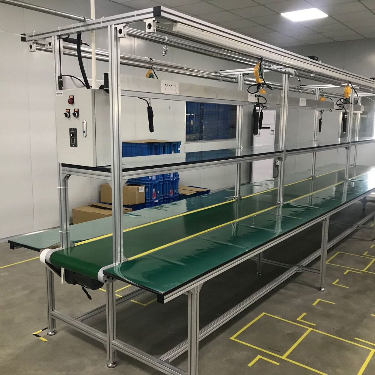 防静电车间流水线工作台铝型材输送带快递分拣线电商专用订置
