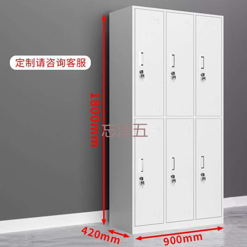 PCGS加厚二门更衣柜员工柜宿舍储物存放柜车间铁皮柜家用办公多门