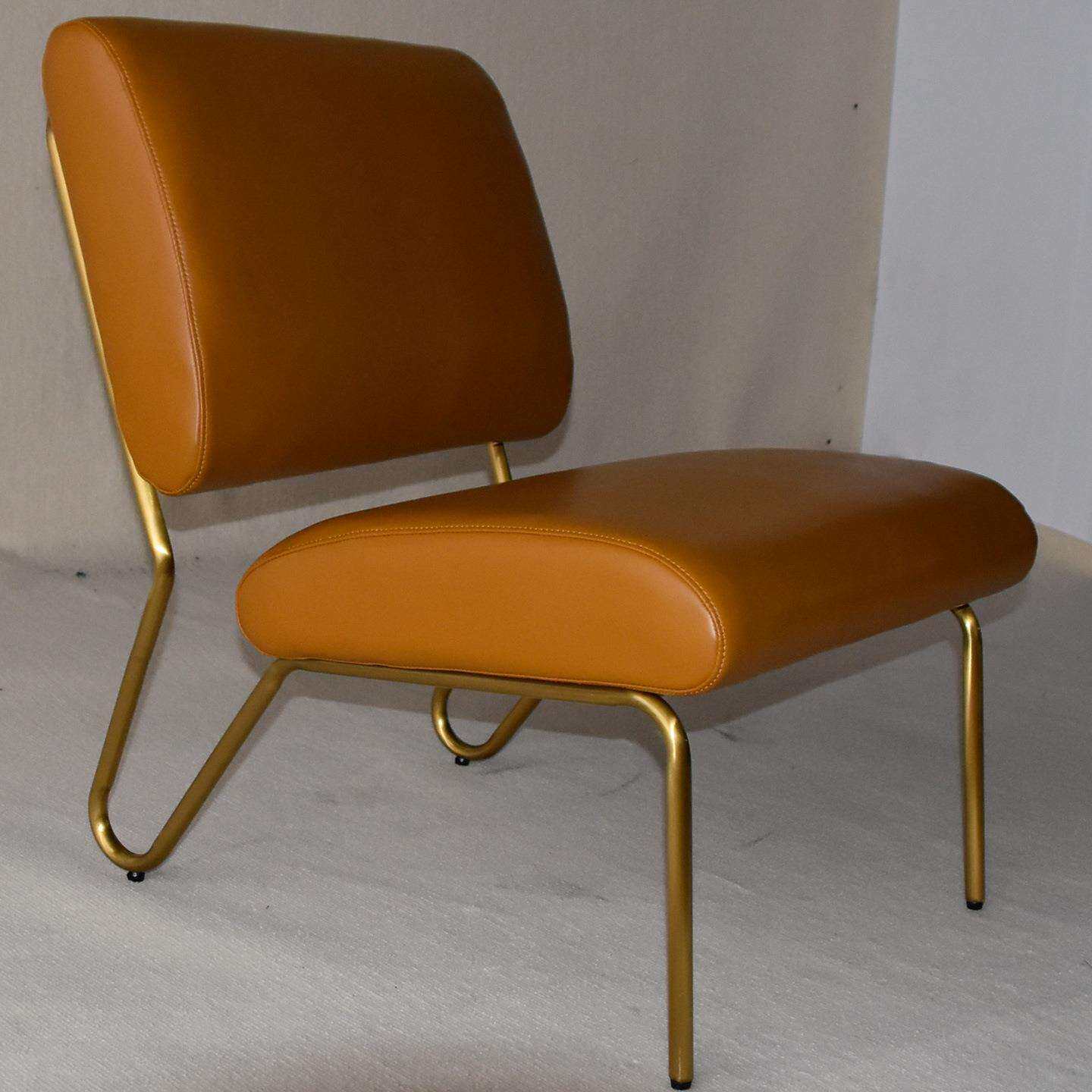 舒适单人沙发椅轻奢单椅阳台皮质椅子客厅懒人单人椅高级感休闲椅