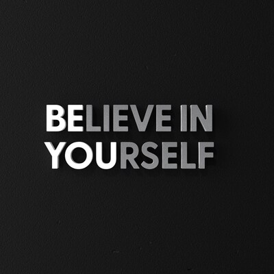 励志混凝土质感立体英文大小写水泥字母文化墙面墙壁装饰贴美式