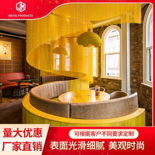 饰幕墙隔断吊顶屏风网帘编织酒店酒吧铝丝垂挂窗帘网 金属不锈钢装