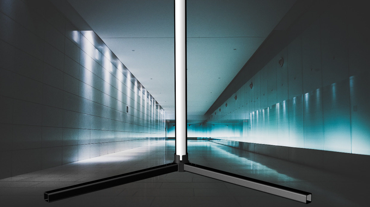 双面分体LED墙角灯LED落地灯LED氛围灯双面落地灯USB氛围灯套件