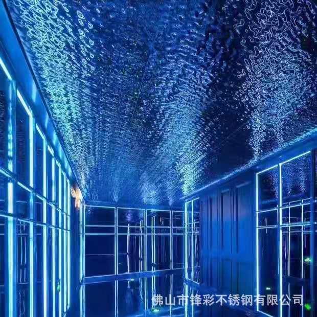 不锈钢水波纹板201不锈钢镜面波浪板用于商场天花吊顶