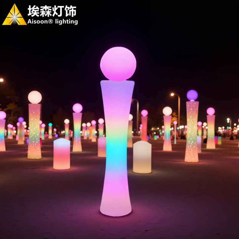 户外防水小蛮腰落地灯感应灯庭院灯花园景观草坪灯室外室内氛围灯