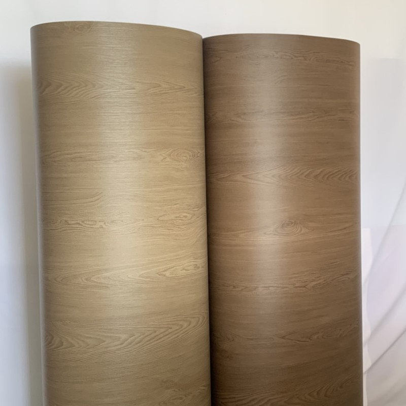 特厚导气槽原木纹背胶自粘pvc装饰软片家具酒店装修翻新贴膜贴纸
