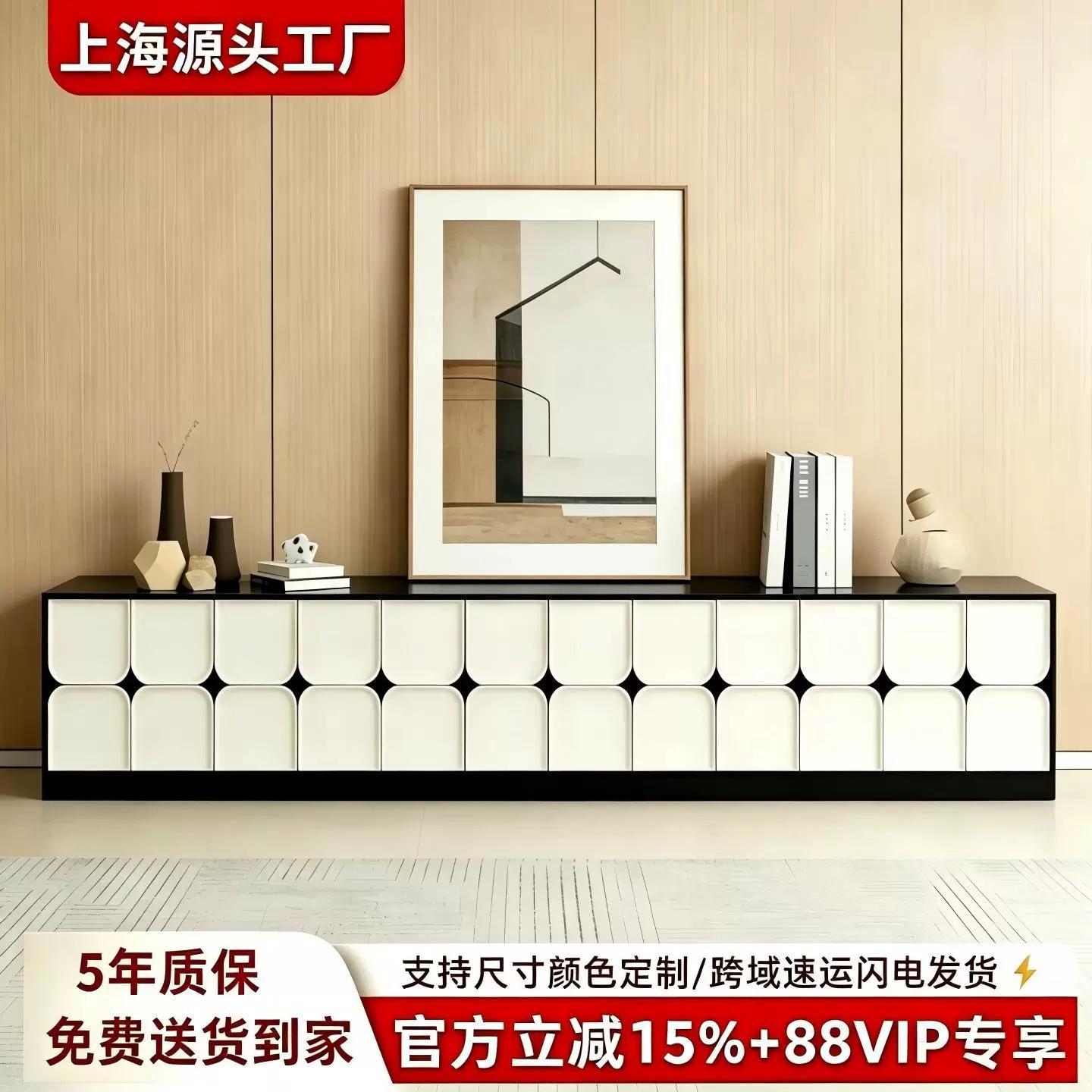 意式轻奢实木烤漆电视柜