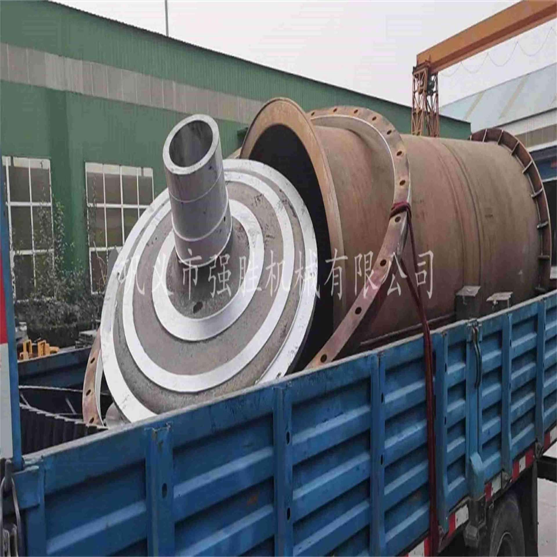 球磨机端盖制造强胜销售球磨机齿轮磨头联轴器过桥轴合成套配件