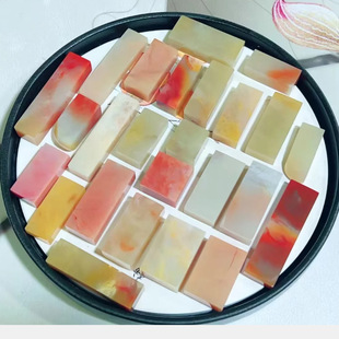 6.7CM 1.3高2.3 25方寿山老挝石素章印章·干净印面1.5 2.5厚0.8