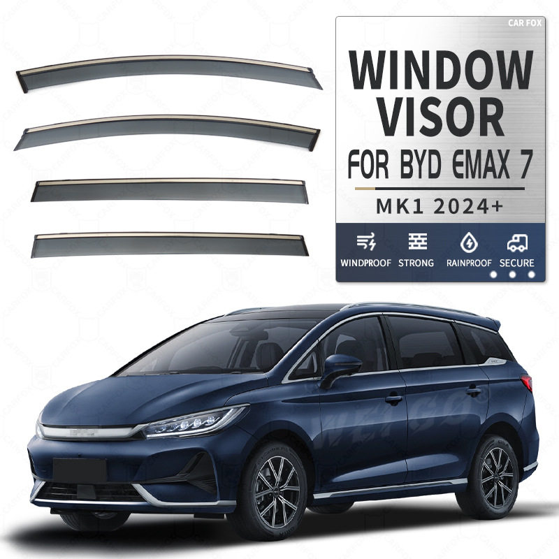 适用于比亚迪eMax 7车窗晴雨挡雨遮阳板BYD eMax 7 Window visor