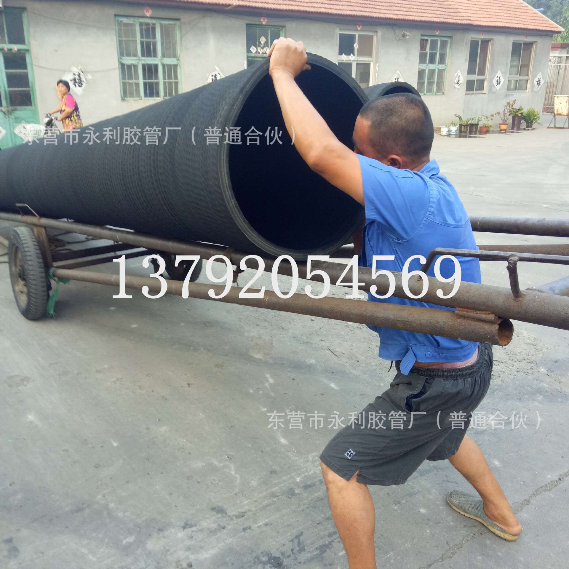 DN150-400mm抽污水橡胶法兰钢丝胶管  6-16寸吸排污水胶管