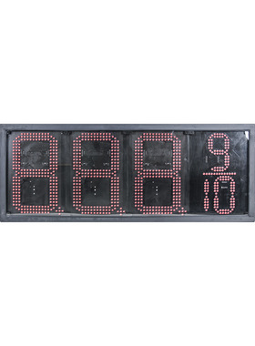 制做 US 加油站油价屏LED 12英寸8889/10红色LED数字看板油价显示