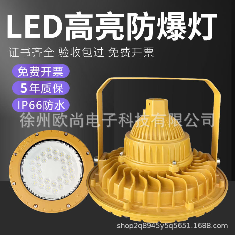 防爆泛光灯led化工工矿厂房灯超亮100W照明仓库工厂隔爆型照明灯