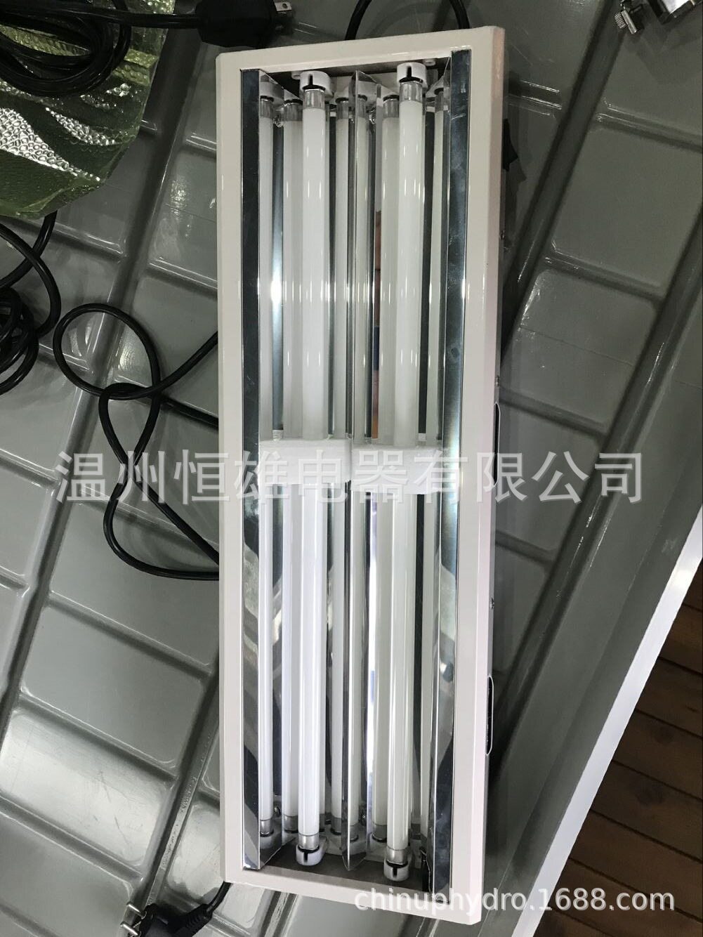 农用温室大棚T5荧光灯植物生长照明灯补光灯具灯架加2灯泡24W