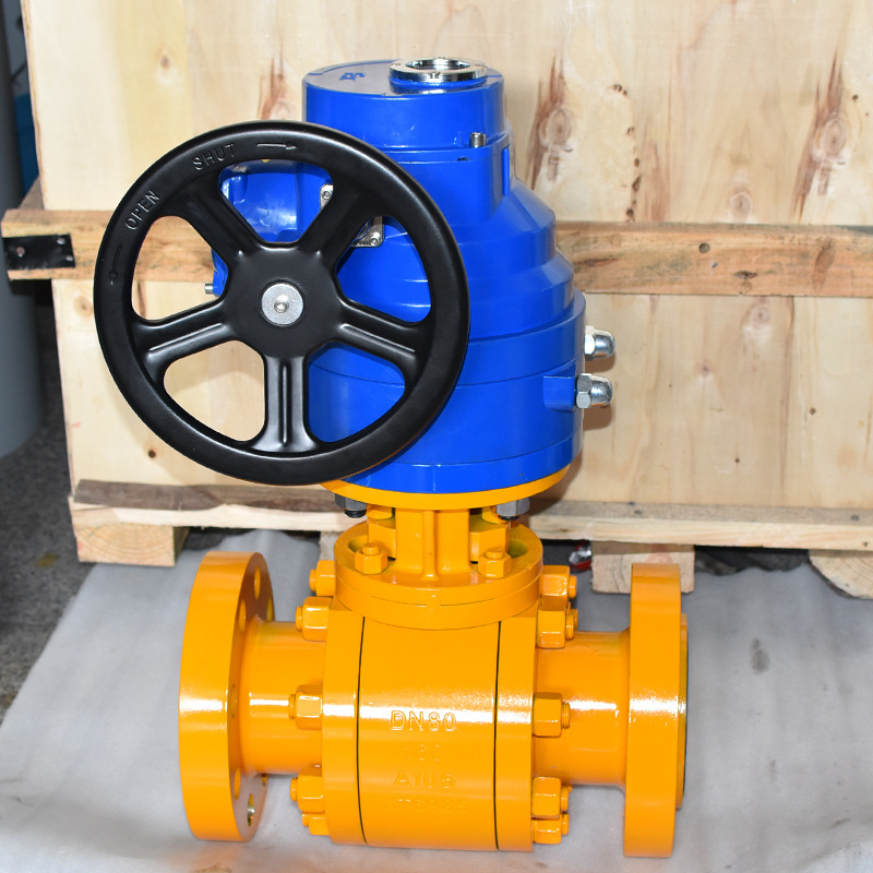 电动高压锻钢球阀 Q41F浮动球阀 电动法兰球阀 蒸汽球阀DN80