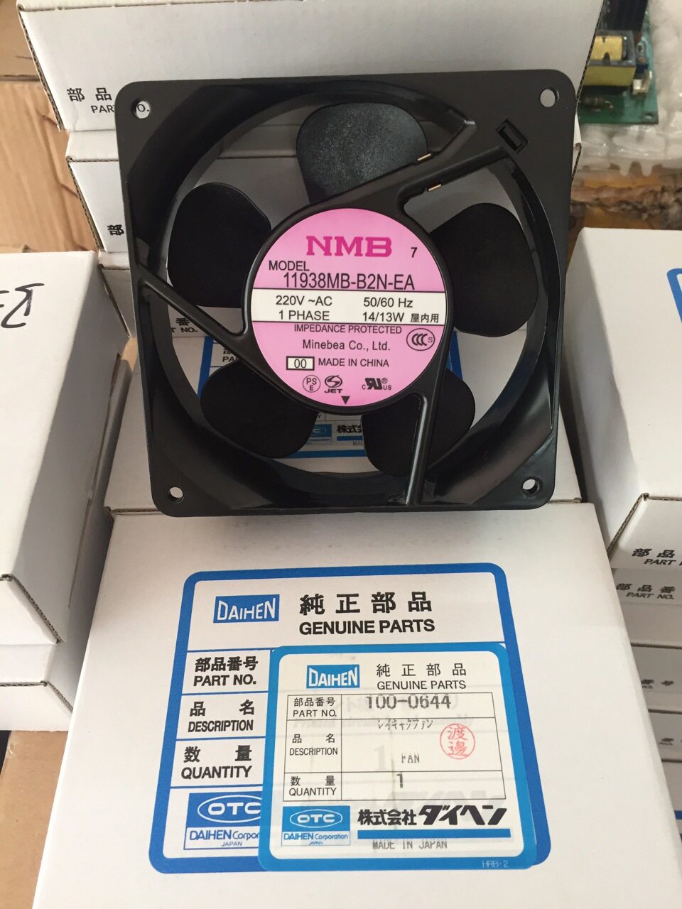 OTC机器人控制柜原装冷却风扇100-0644